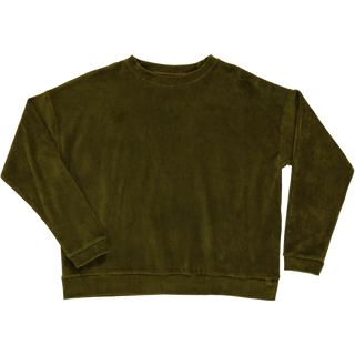 Sweatshirt Acentra velours - Poudre Organic