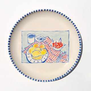 Céramique à peindre - Assiette 25 cm plate